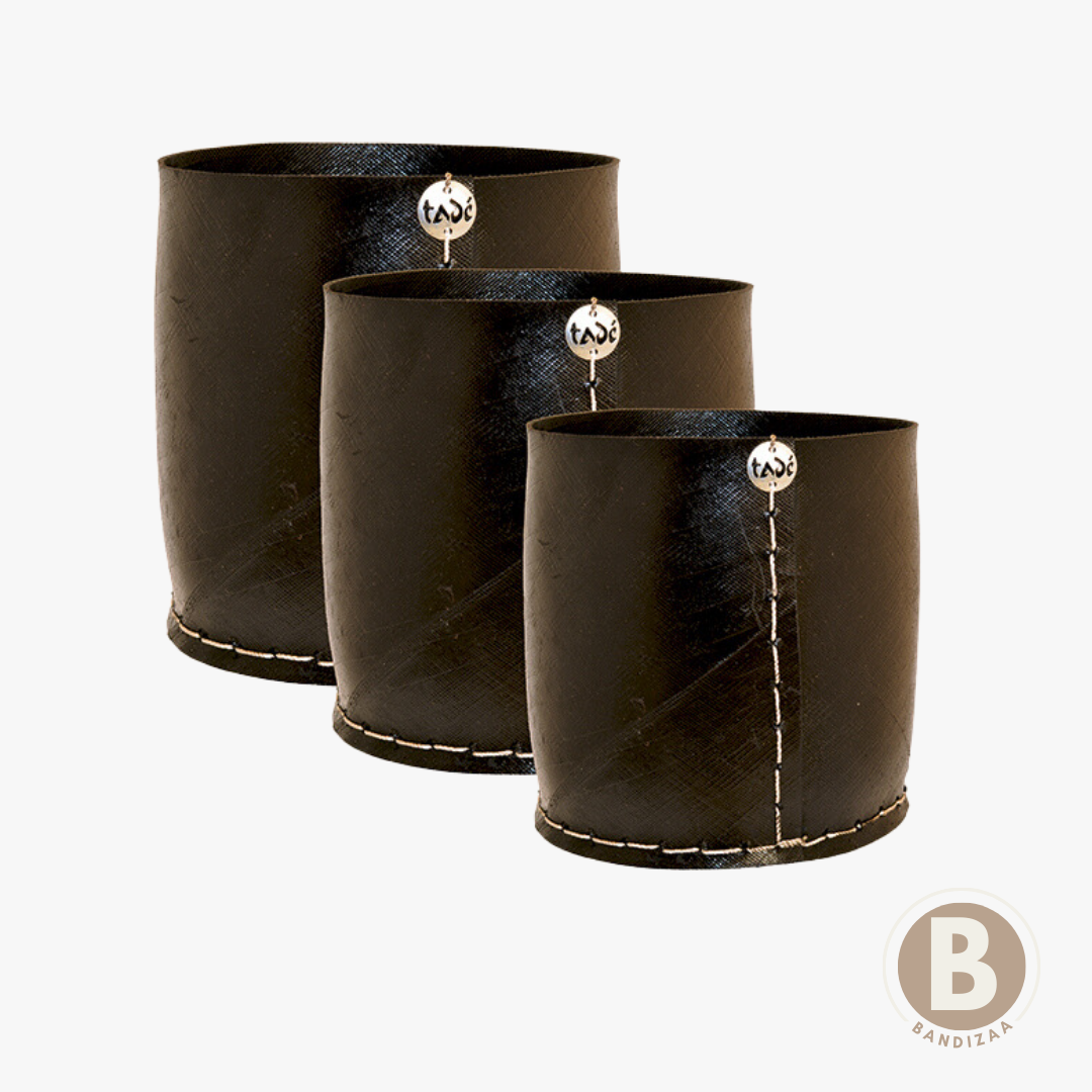 Set van 3 plantenpotten · 100% gerecycled · Tadé