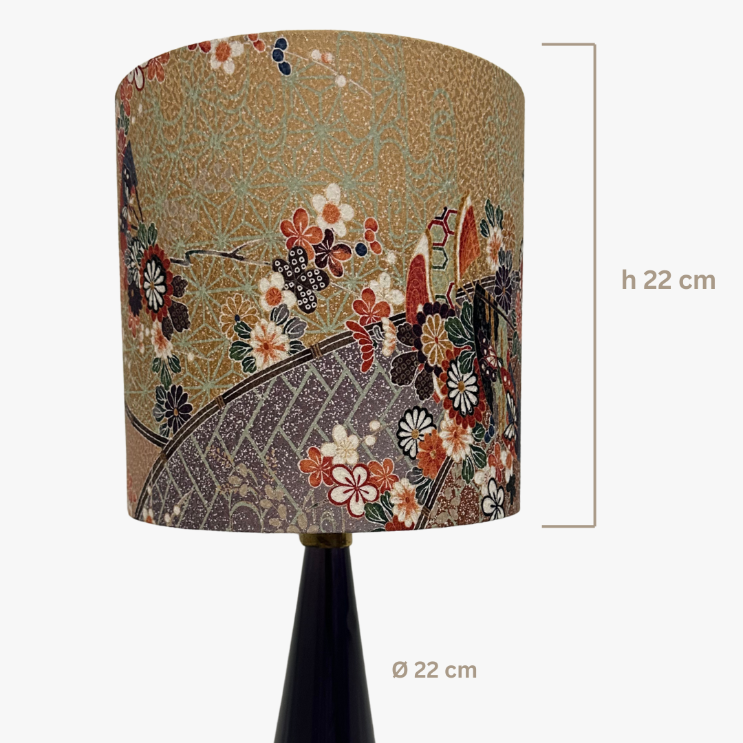 Unieke Japanse kimono lampenkap (22x22cm)
