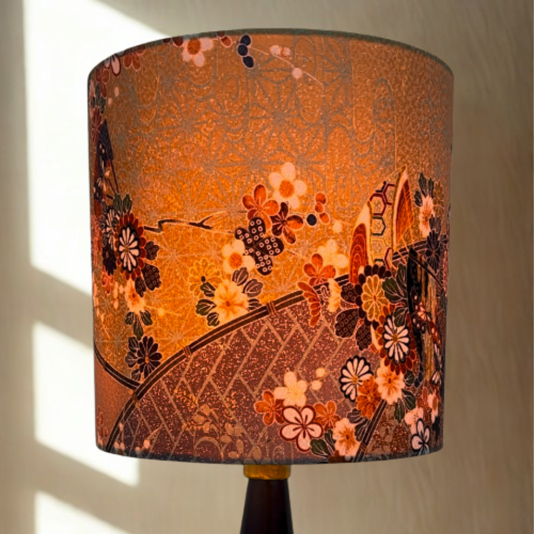 Unieke Japanse kimono lampenkap (22x22cm)