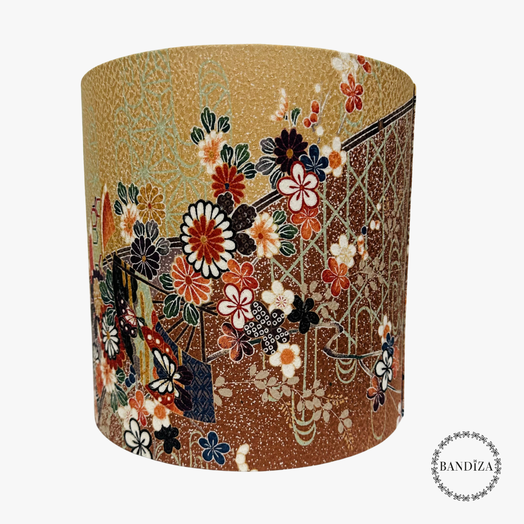 Unieke Japanse kimono lampenkap (22x22cm)
